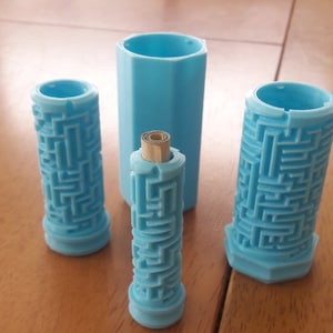 Labirinto de quebra-cabeça impresso em 3D / boneca russa / caixa de dinheiro-chave / boneca russa
