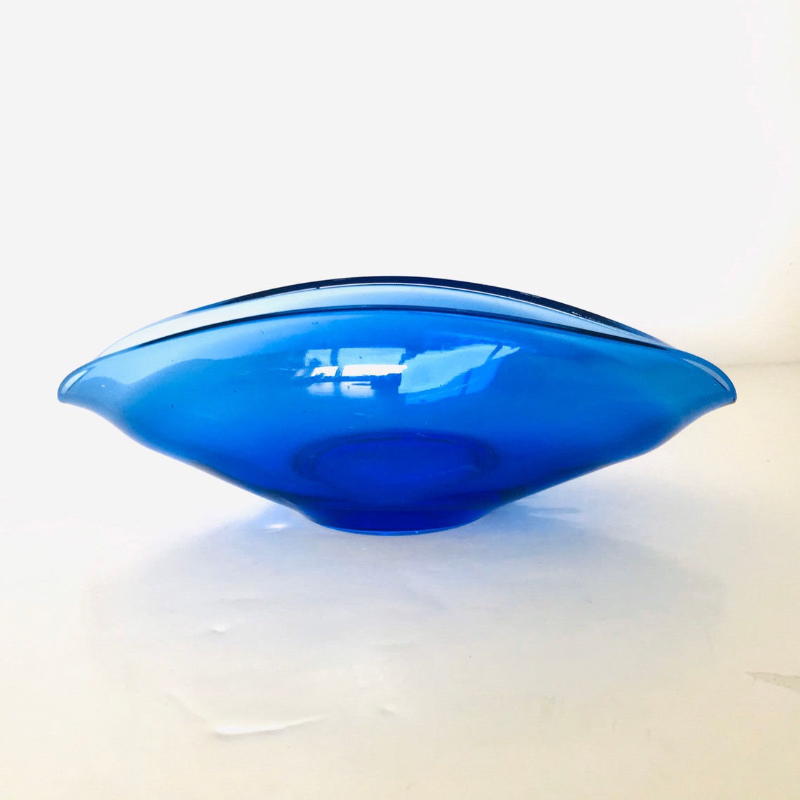 Blue Sowerby Glass Bowl Etsy UK