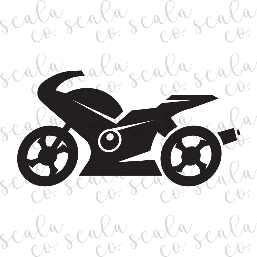 Download Motorcycle Silhouette Svg File Yamaha Ninja Bike Suzuki Etsy