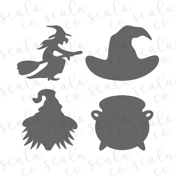 Download Witch Bundle Svg Witch Hat Cauldron Silhouette Cut Files Etsy