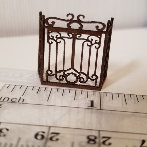 1/4 inch scale miniature FIREPLACE SCREEN KIT