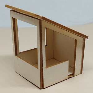 KIT de tenda de mercado em escala de 1/4 de polegada