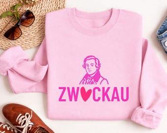 Zwickau women's sweatshirt, Robert Schumann pullover, Zwickau gift, Saxony sweatshirt, local pullover, cultural statement sweater