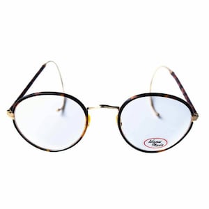 Original 1970's Vintage Brown Tortoise Round Glasses John Lennon Style, Hand Made Small Frame, untouched Deadstock Newly Discovered, Unworn
