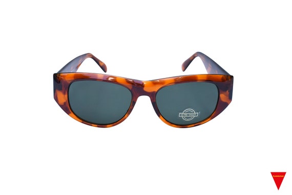Vintage 70s Cat Eye Sunglasses: Brown Tortoise Pl… - image 2