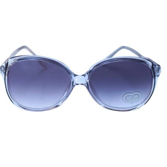 70s Clear Plastic Sunglasses True Lavender Square Medium Original Vintage  Frame Optical 