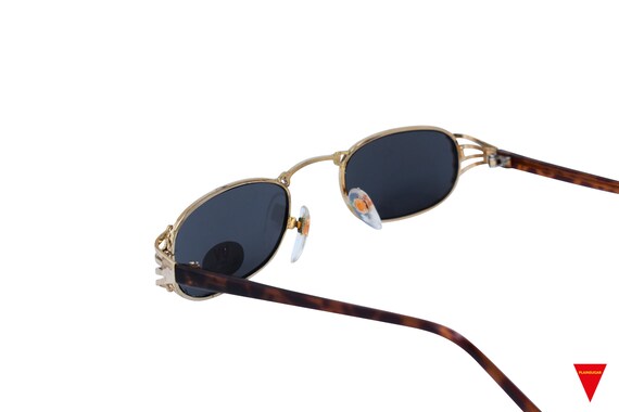 1970’s Original Gold Frame Thin Square Sunglasses… - image 5