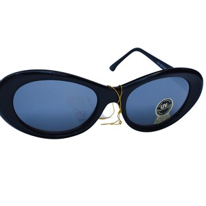 80&#39;s Black Sunglasses Optical Quality Glasses, Fun 80&#39;s Vintage Sunglasses with Mirrored Lenses, Original Unworn Vintage