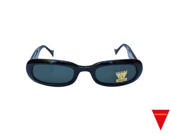 One of a Kind Clear Acetate and Black Lens Sunglasses - Etsy display picture 1