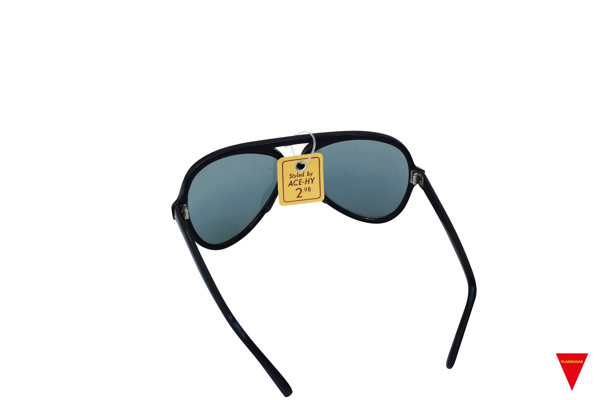 - BLACK VINTAGE RETRO 70S AVIATOR SUNGLASSES *NEW ARRIVAL* Retro Square Aviator Sunglasses Women Men 70s Vintage Trendy  main image 3