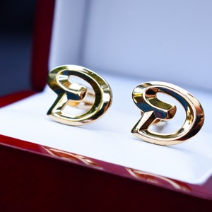 Vintage Hickok Gold &quot;D&quot; Initial Cufflinks - Made in USA