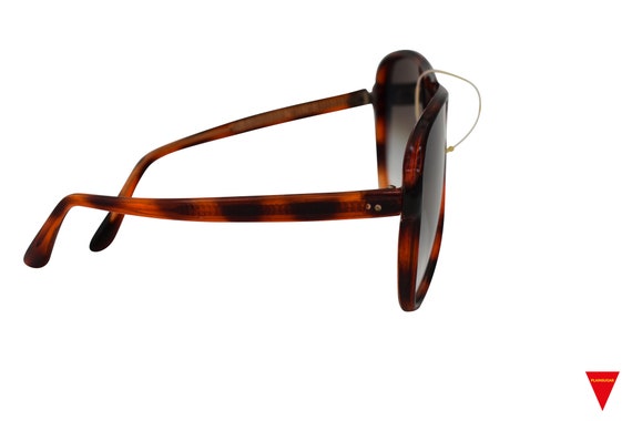 Vintage Sunglasses  70's Large Tortoise  Aviator … - image 4