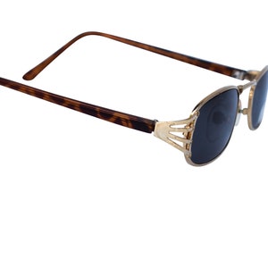 1970s Original Gold Frame Thin Square Sunglasses, Optical Quality, Deadstock Unworn Vintage High Quality Frames Hip image 4