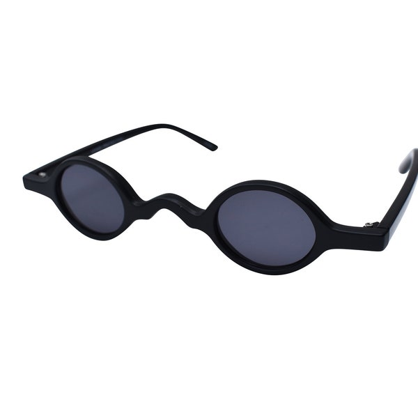 Extra Small Sunglasses 90's  Vintage Style  Brown, Black, Burgundy, Clear Orange Glasses with Dark Lenses, Women, Men, Unisex