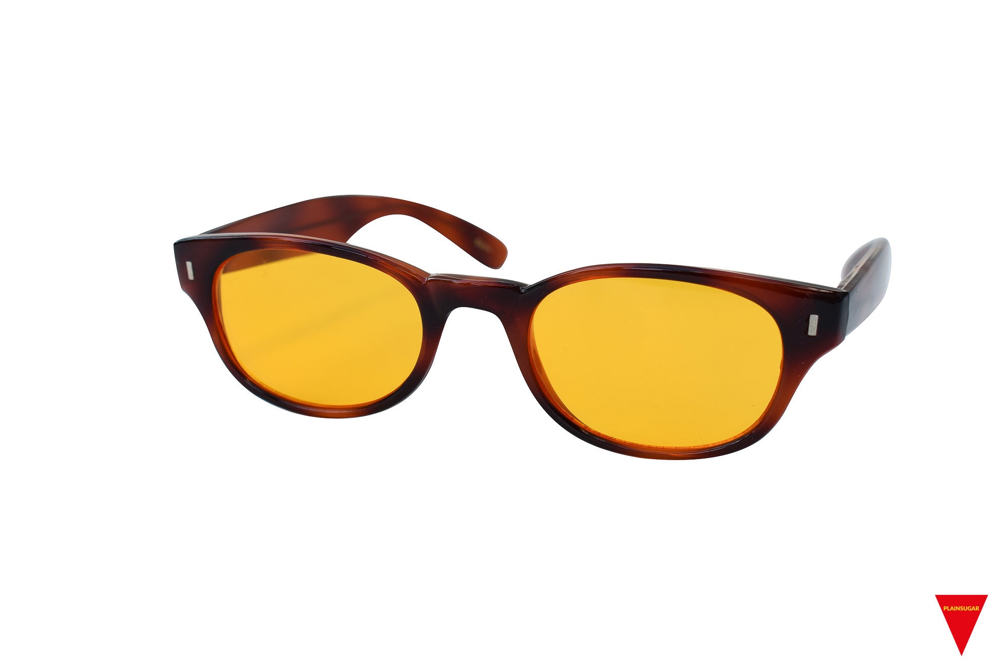Gafas de sol estilo aviador retro con lentes amarillas de Only & Sons