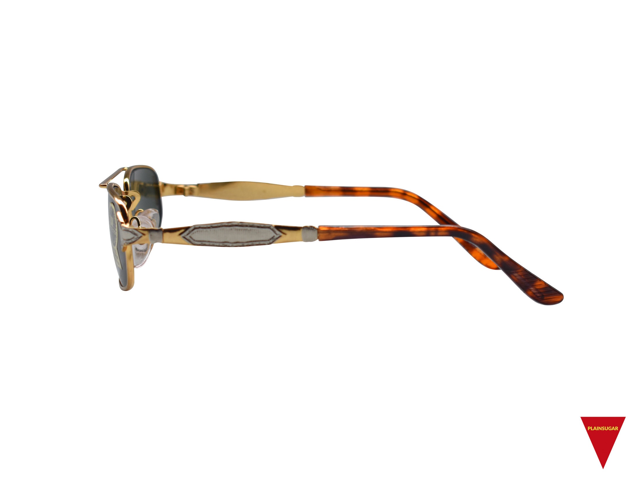 Lunettes De Soleil Vintage Cauder GM Années 80 - Monture écaille & Métal