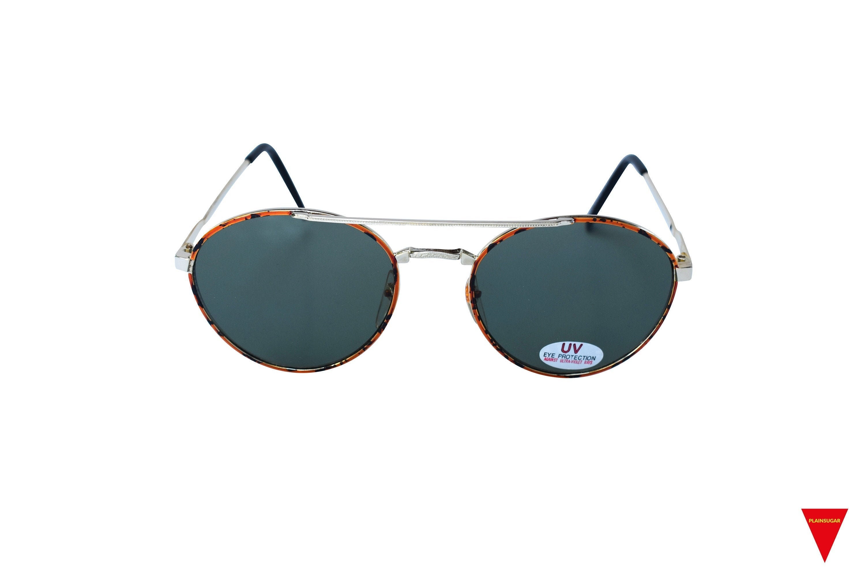 CLASSIC VINTAGE 70's RETRO Style SUN GLASSES Unique Round Gold & Tortoise Frame CLASSIC VINTAGE 70's RETRO Style SUN GLASSES Unique Round Gold & Tortoise Frame
