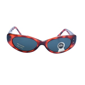 80's Cat Eye Sunglasses, Tortoise Glasses with Dark Lenses  Women's Vintage Frame