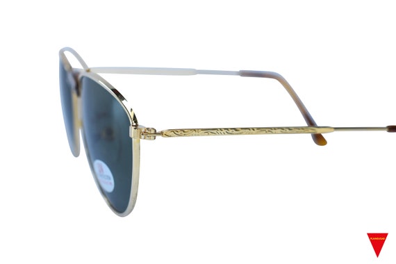 Original 80's Sunglasses, High Class Style Gold G… - image 4