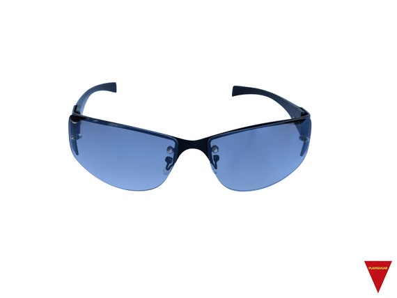 Y2K 90's Gray Sunglasses Rimless Frame Unisex Girl's 