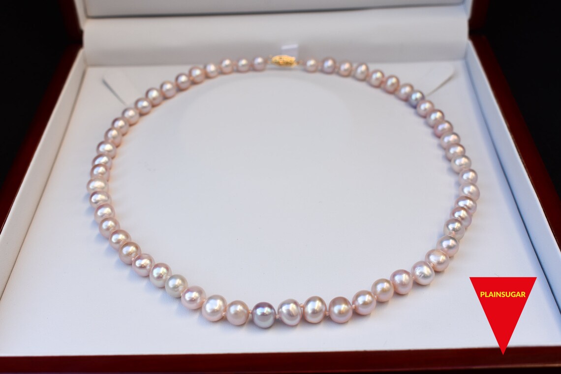 Collier de perles blanches de mer de Chine méridionale de 75 | Etsy