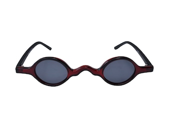 Extra Small Sunglasses 90&#39;s  Vintage Style  Brown, Black, Burgundy, Clear Orange Glasses with Dark Lenses, Women, Men, Unisex