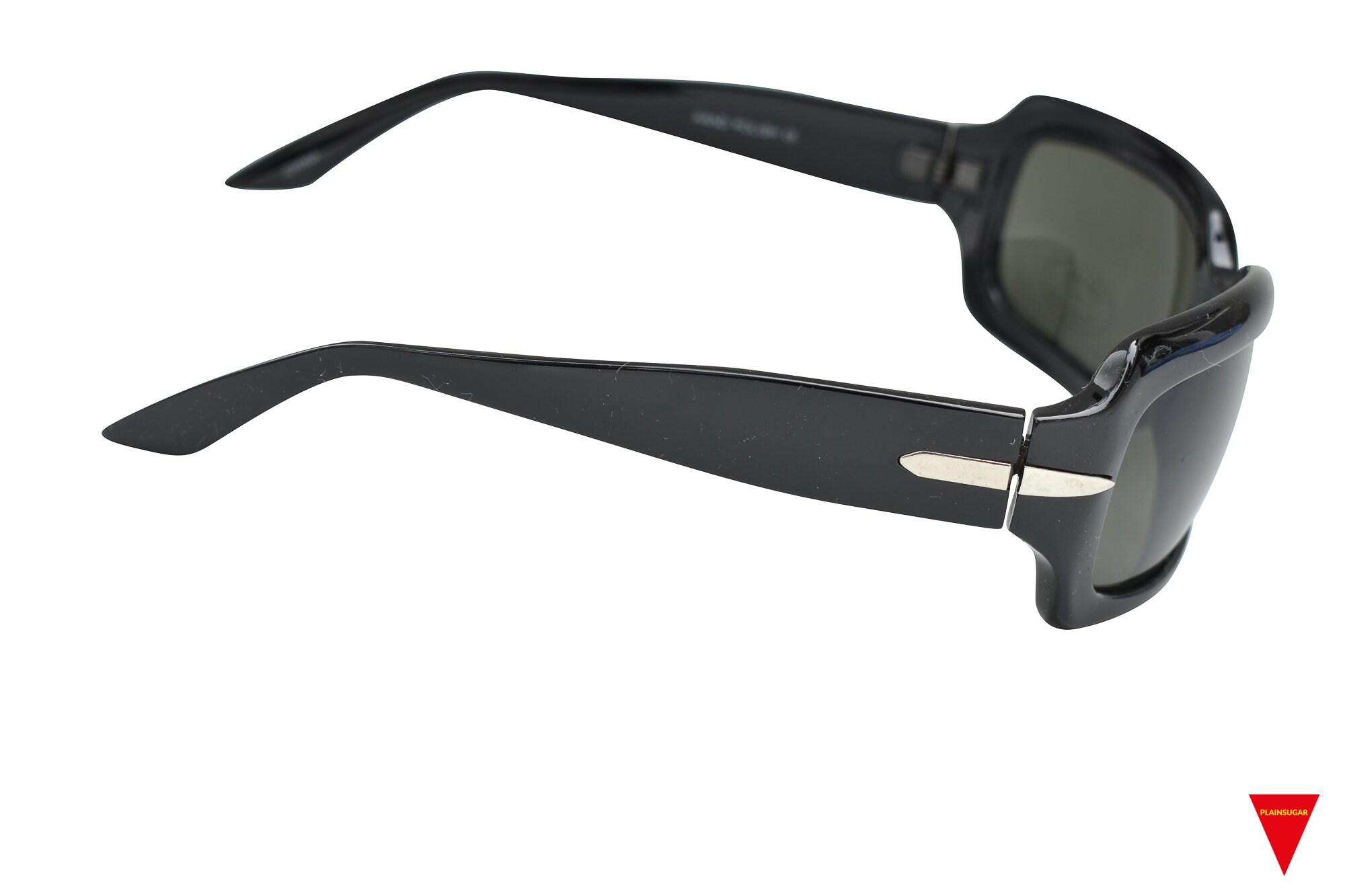 Ggpyyon Lunettes de soleil rétro rectangulaires sans monture pour homme femme tendance métal or polygone lunettes de soleil sans bords