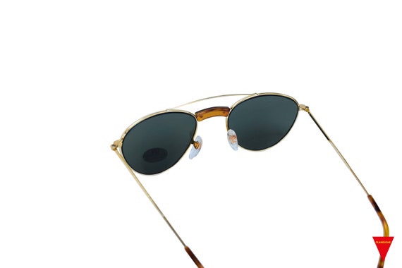 Original 80's Sunglasses, High Class Style Gold G… - image 6
