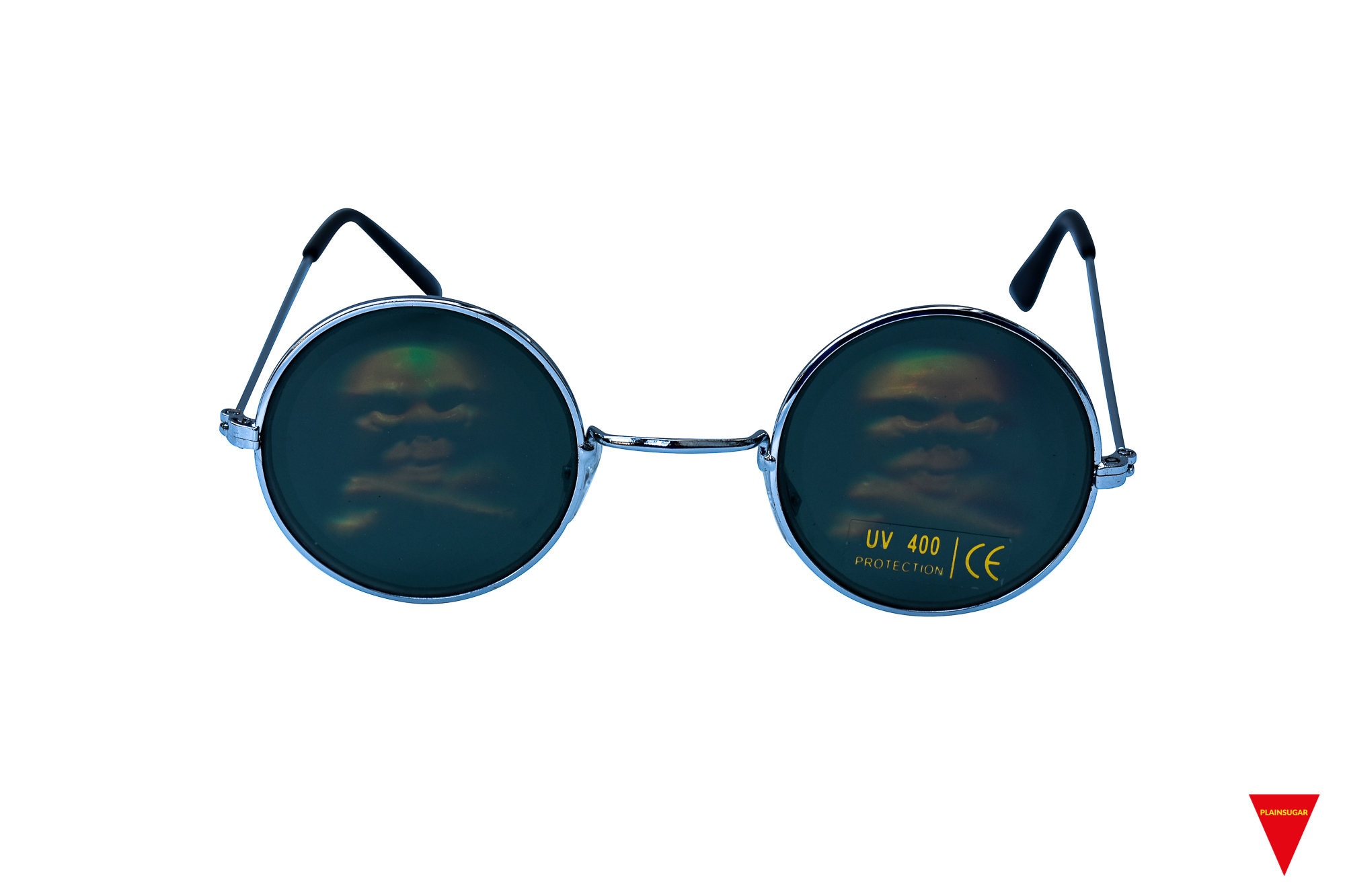 Snake Eyes Sunglasses | Vintage Sunglasses | Round Metal