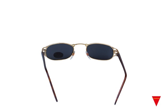 1970’s Original Gold Frame Thin Square Sunglasses… - image 6