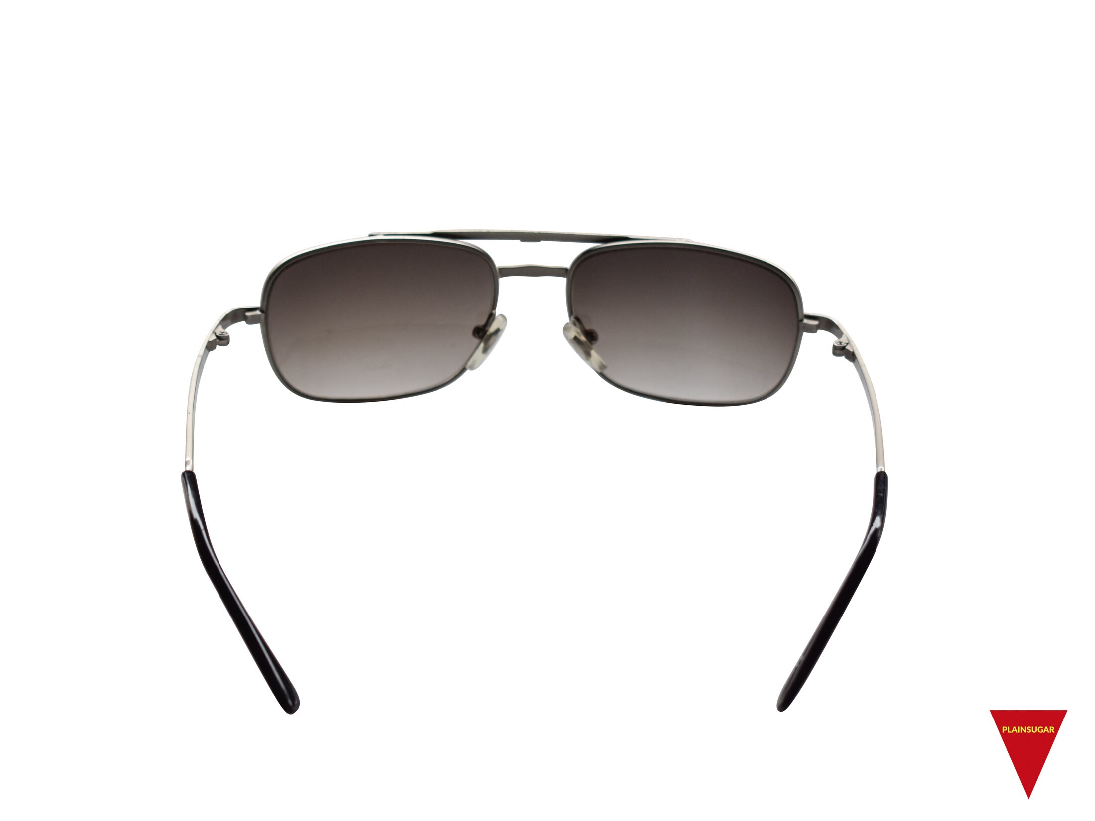 ★HANGLE EYEWEAR★ Vintage Square Sunglasses Silver 90's Silver Aviator Sunglasses, Small Square Metal Frame