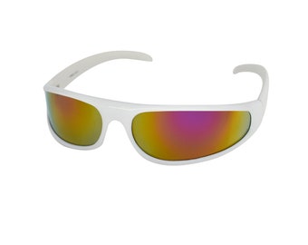 Vtg Sol Amor Sunglasses Frame Multicolor Frame Only Wrap  display picture 1