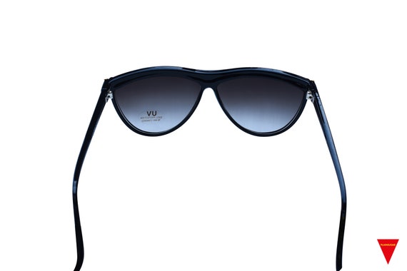 80's Vintage Black Cat Eye Sunglasses, Unworn Ori… - image 5