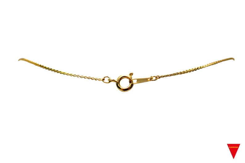 Cute Unworn Original Vintage Simple Girl/'s Jewelry 90/'s with Dainty Gold Necklace Choker 80/'s Fashion Hip HOT Gold Flower Pendant