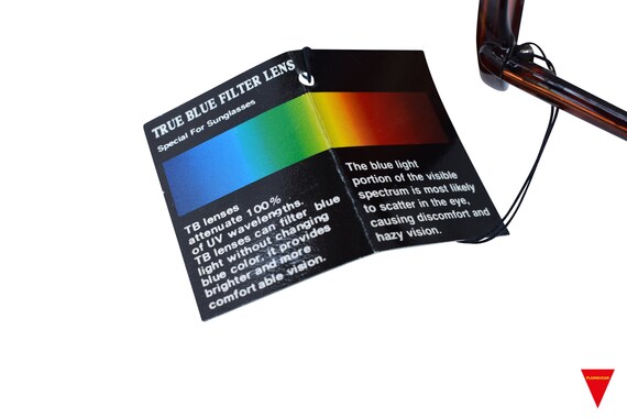 Blue Filter Lens Aviator Sunglasses 80's Black Pl… - image 6