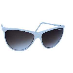 70&#39;s White Cat Eye Sunglasses, Ravonni Optical Quality Frame Original Vintage, Unworn