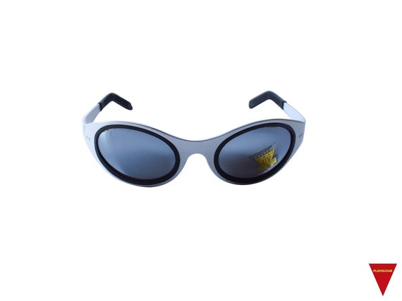 Rare 80's Wraparound Sunglasses, Biker Sunglasses… - image 1
