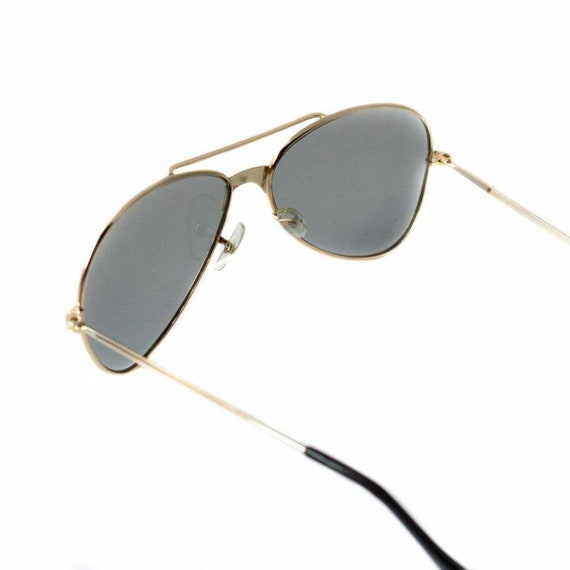 70s Gold Frame Aviator Sunglasses with Light Glas… - image 4