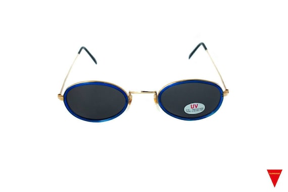 80's Vintage Oval Sunglasses John Lennon Style Go… - image 2