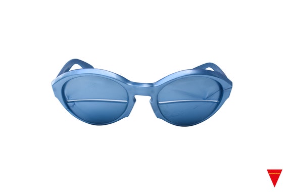 Original 70's Blue Shield Sunglasses, Unworn Vint… - image 8