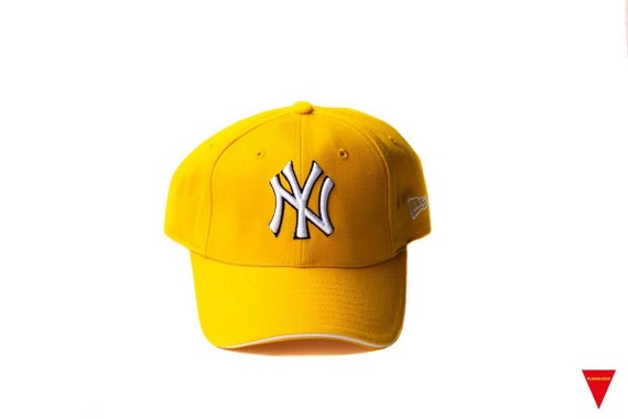 Yellow NY Hat 90's NY Yankees Cap Red New Era Baseball - Etsy
