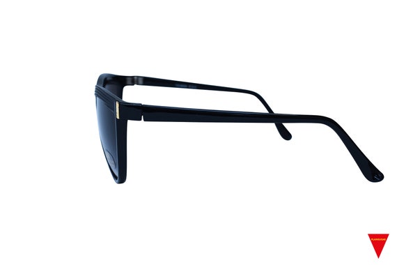 80's Vintage Black Cat Eye Sunglasses, Unworn Ori… - image 4