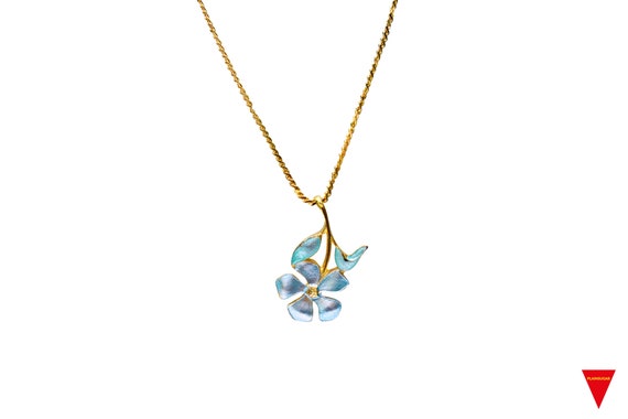 90's Kids Necklacess Dainty Gold Necklace with Bl… - image 2