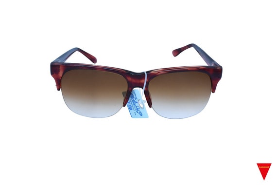 70's Vintage Clubmaster Sunglasses Tortoise Brown… - image 2