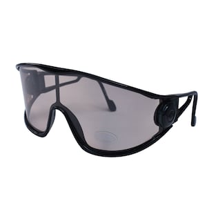 Gafas de sol polarizadas XL vintage de los años 80, montura negra, sin usar
