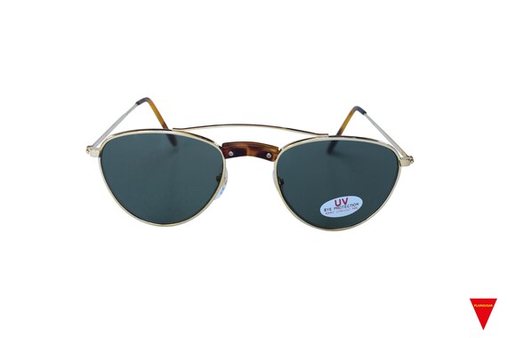 Original 80's Sunglasses, High Class Style Gold G… - image 2