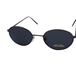 Original 70’s Oval Shaped Sunglasses Bronze Frame Dark Lenses Unworn True Vintage Glasses  John Lennon Style Frames