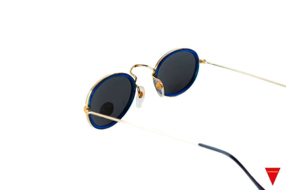 80's Vintage Oval Sunglasses John Lennon Style Go… - image 5