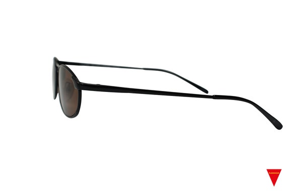 90's Square Matrix Sunglasses Extra Small Black G… - image 4