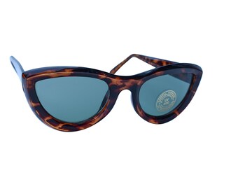 Vintage OLIVER GOLDSMITH BUDE Dark Tortoiseshell Sunglasses 90s